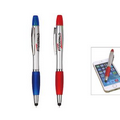 3-in-1 Plastic Ballpoint Pen with Highlighter and Stylus,with digital full color process